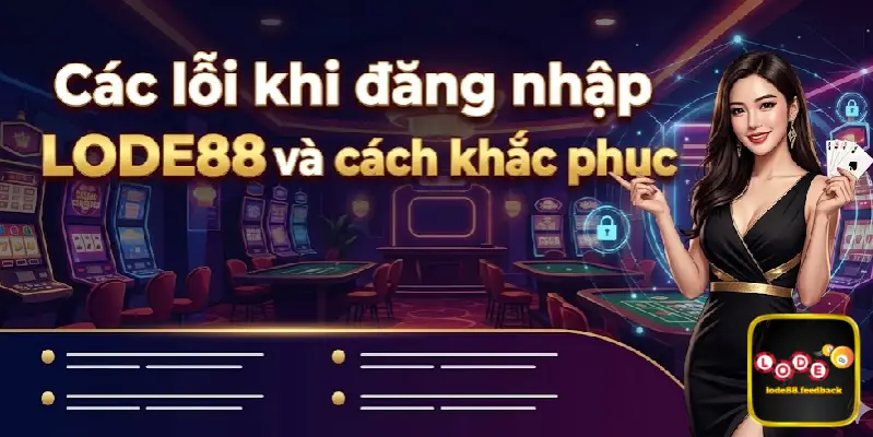 Các lỗi khi đăng nhập LODE88 và cách khắc phục