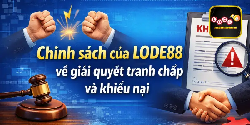 Điều khoản sử dụng LODE88 về giải quyết tranh chấp và khiếu nại
