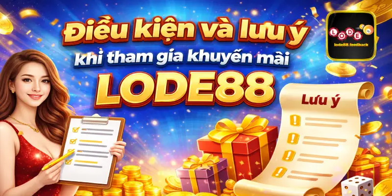 Điều kiện và lưu ý khi tham gia khuyến mãi LODE88