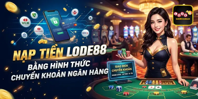 Nạp tiền LODE88 bằng hình thức chuyển khoản ngân hàng