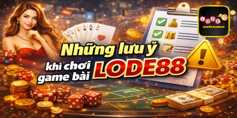 Những lưu ý khi chơi game bài LODE88