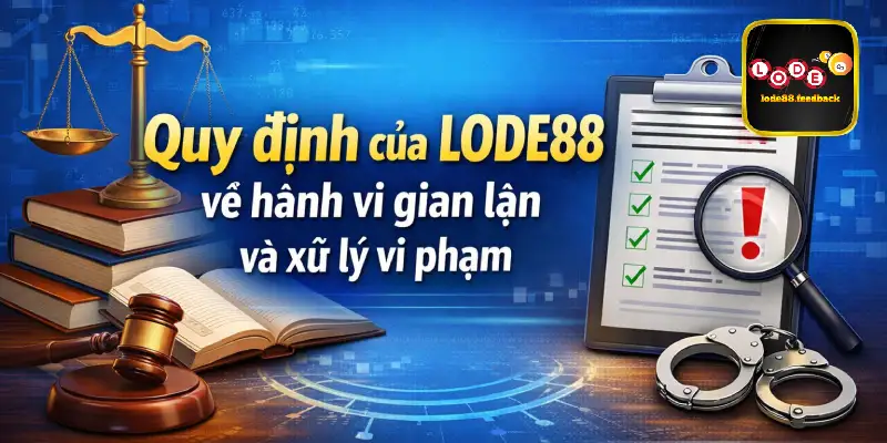 Điều khoản sử dụng LODE88 về hành vi gian lận và xử lý vi phạm
