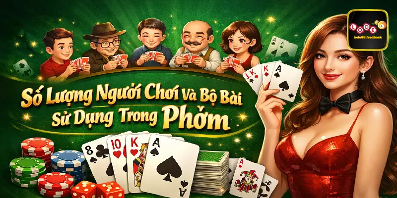 Số lượng người chơi và bộ bài sử dụng trong phỏm