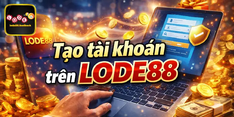 Tạo tài khoản trên LODE88