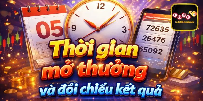 Thời gian mở thưởng và đối chiếu kết quả