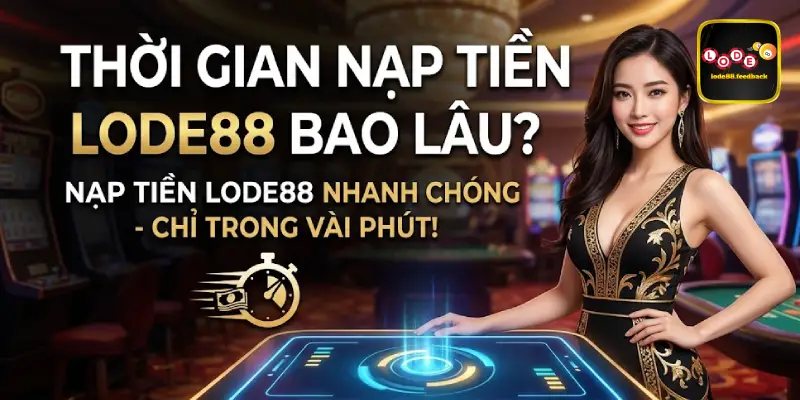 Thời Gian Nạp Tiền LODE88 Bao Lâu?
